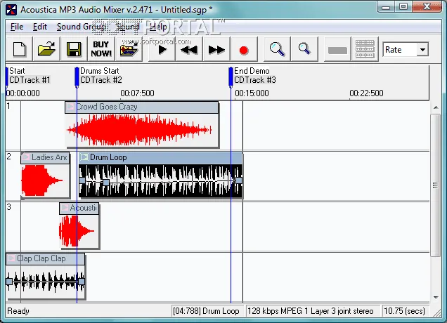 Acoustica MP3 Audio Mixer