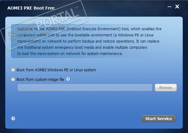 AOMEI PXE Boot