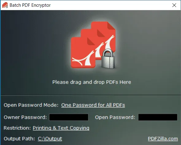 Batch PDF Encryptor