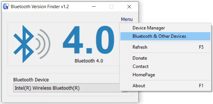 Bluetooth Version Finder