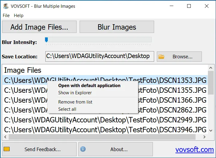 Blur Multiple Images