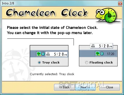 Chameleon Clock