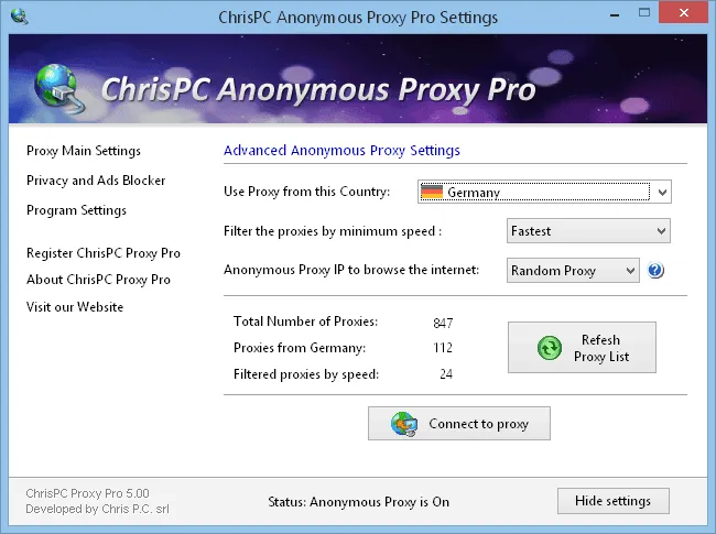 ChrisPC Anonymous Proxy