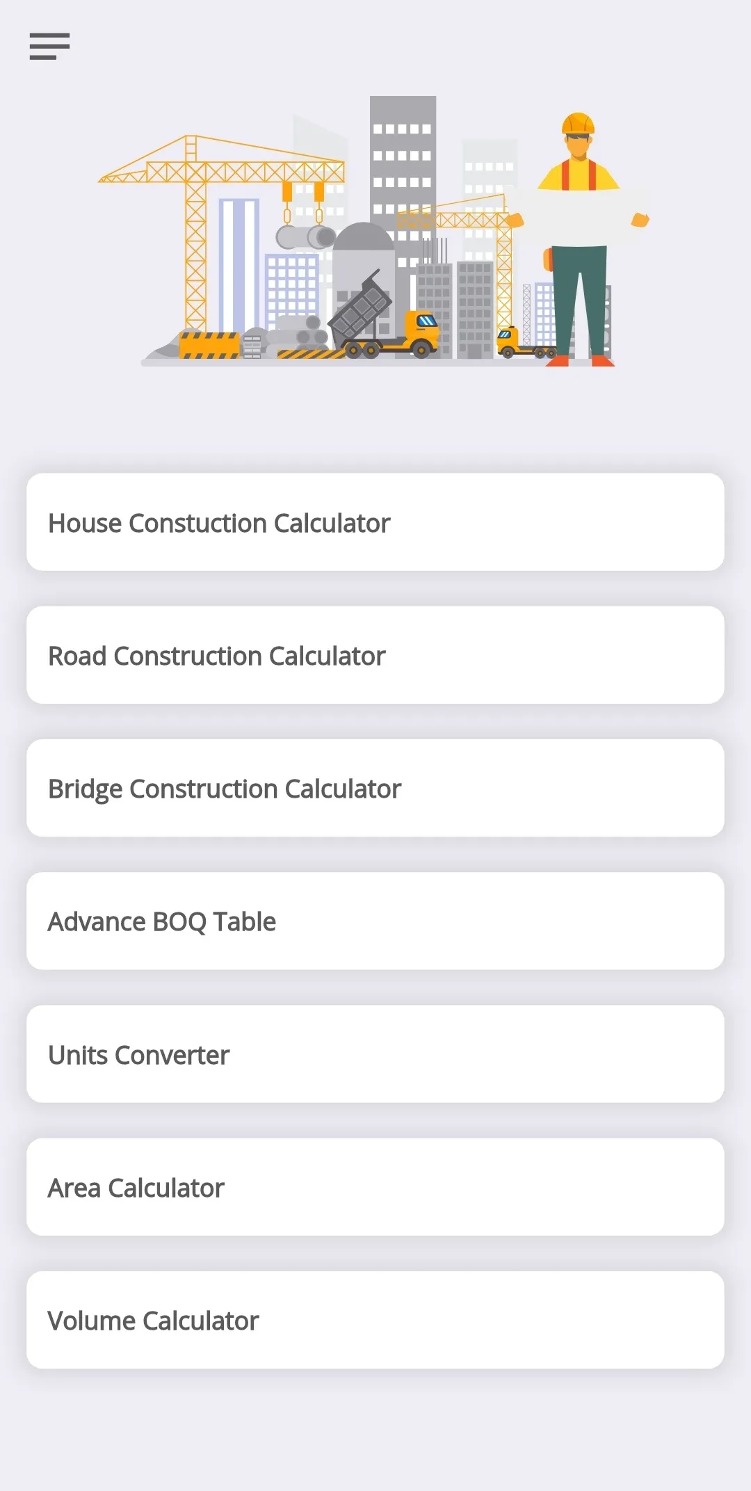 Construction Calculator