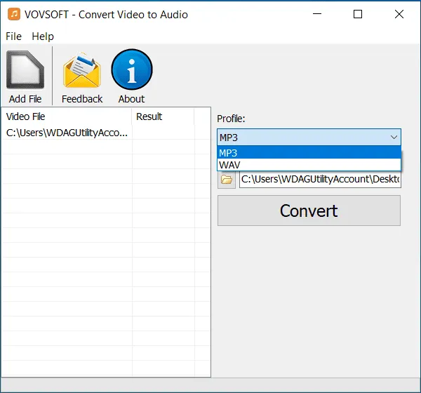 Convert Video to Audio