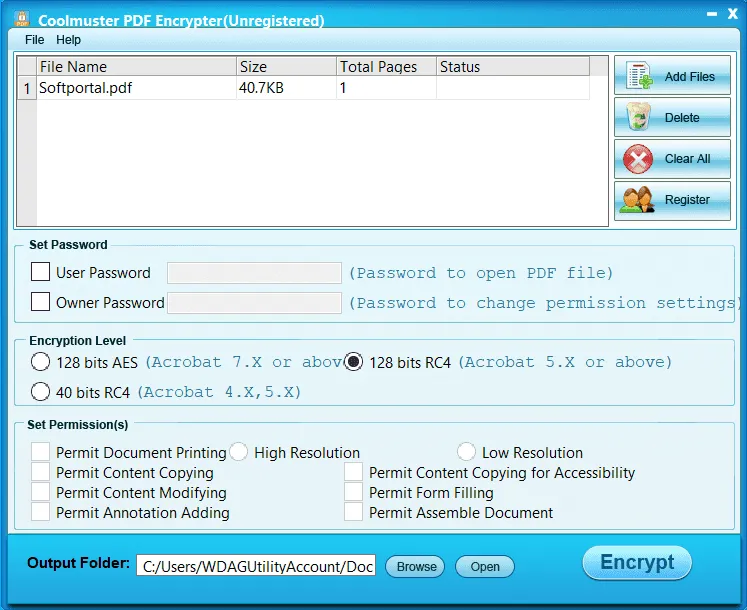 Coolmuster PDF Encrypter