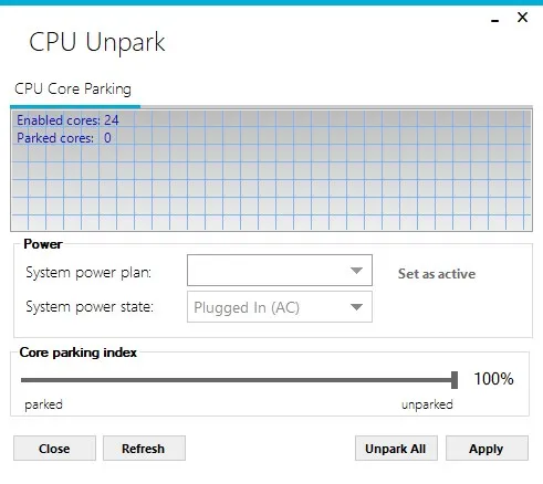 CPU Unpark