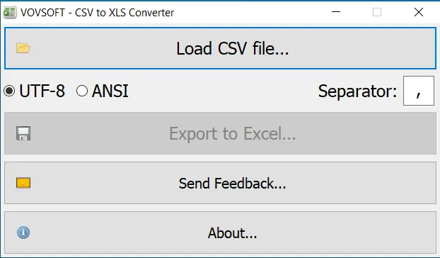 CSV to XLS Converter