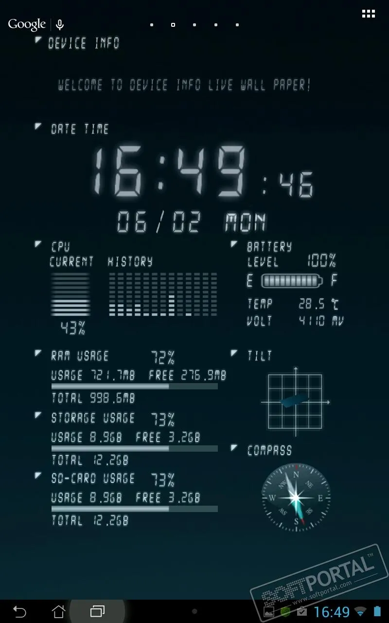 Device Info Live WallPaper