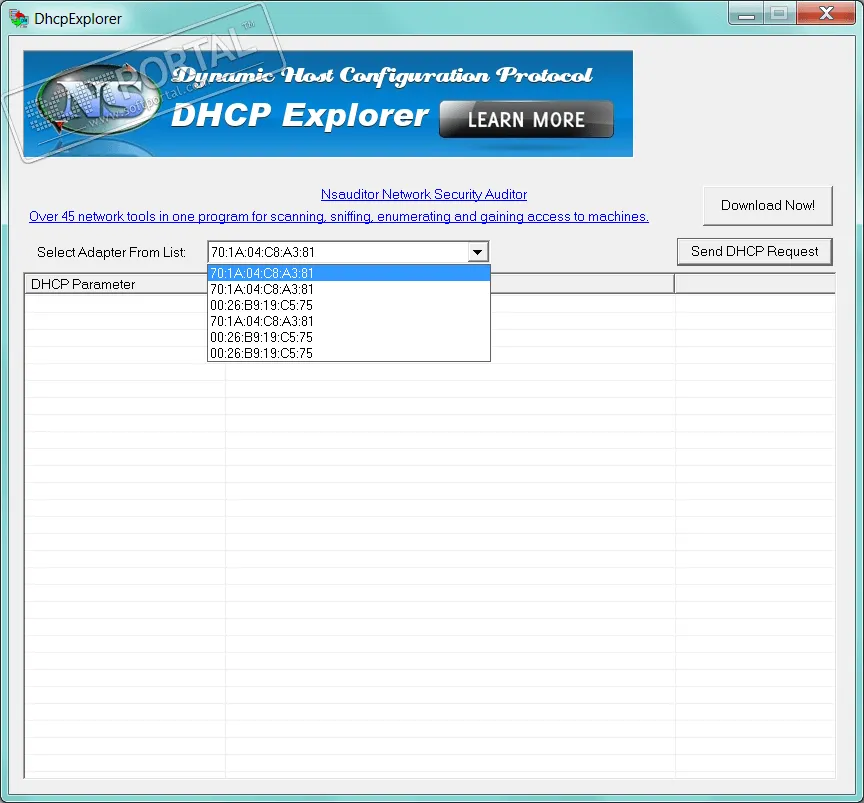 DhcpExplorer