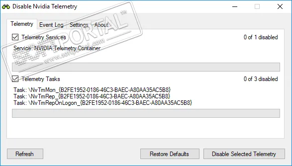 Disable Nvidia Telemetry