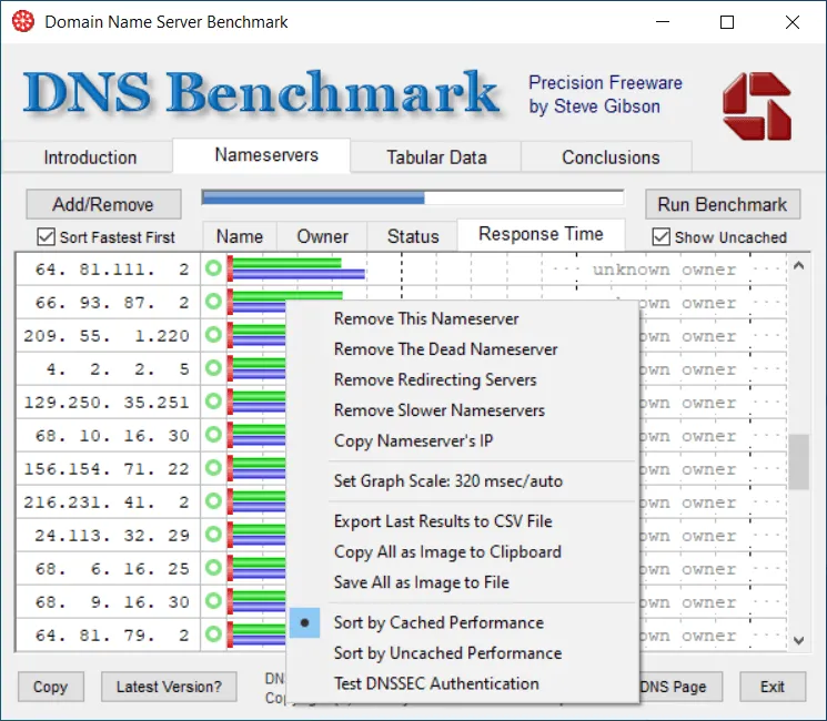 DNS Benchmark