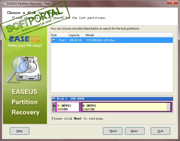 EASEUS Partition Recovery