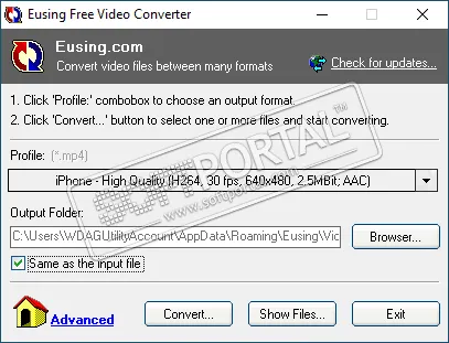 Eusing Free Video Converter