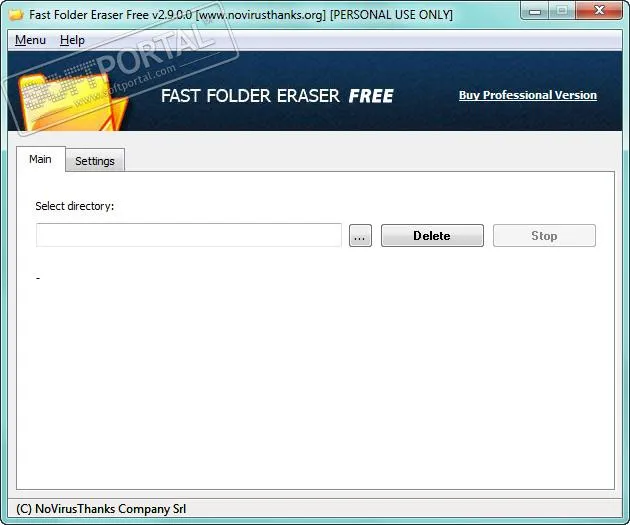 Fast Folder Eraser