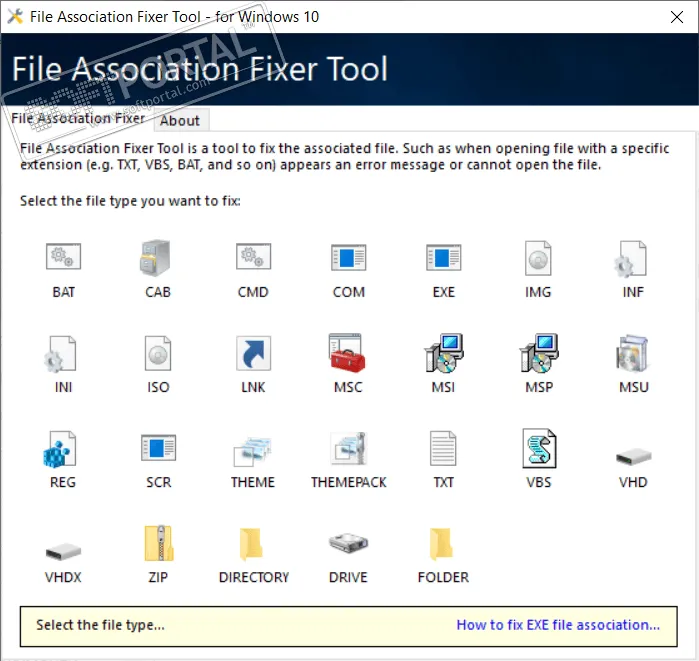 File Association Fixer Tool