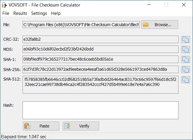 File Checksum Calculator