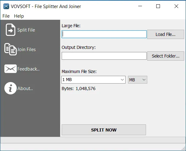 File Splitter And Joiner