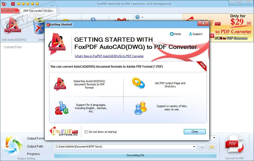 FoxPDF DWG to PDF Converter