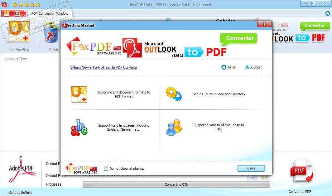 FoxPDF EML to PDF Converter