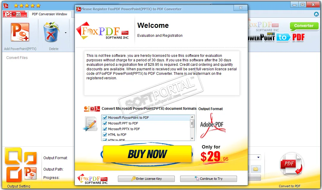 FoxPDF PPTX to PDF Converter