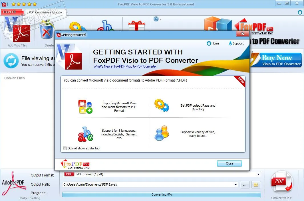 FoxPDF Visio to PDF Converter