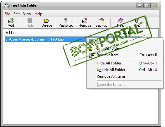 Free Hide Folder
