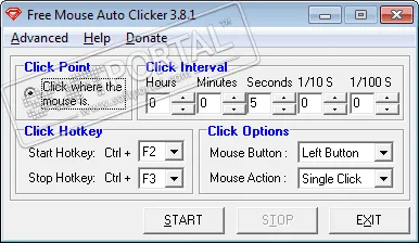 Free Mouse Auto Clicker