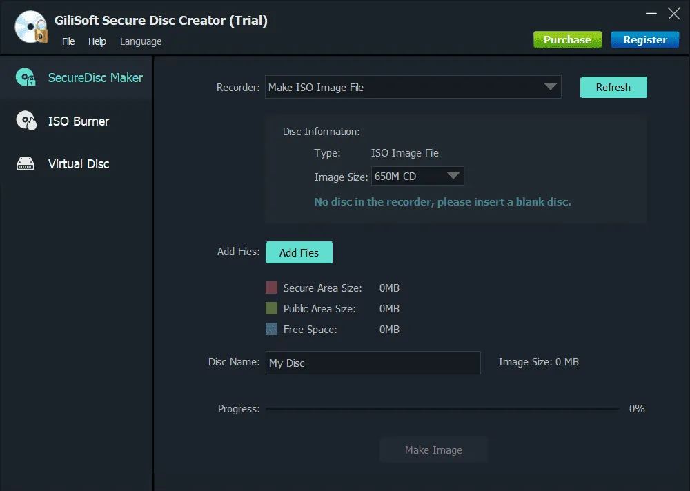 GiliSoft Secure Disc Creator