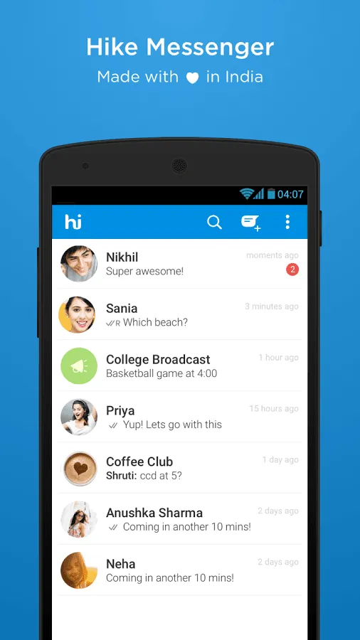 hike messenger