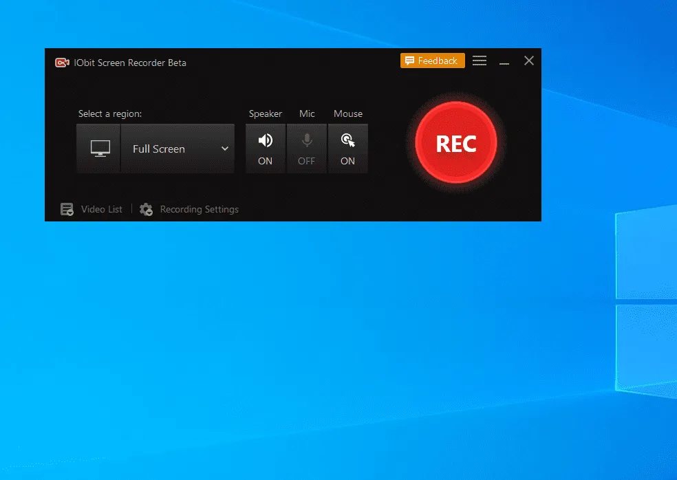 IObit Screen Recorder