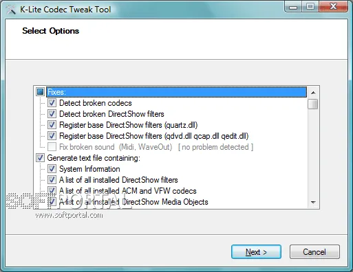 K-Lite Codec Tweak Tool