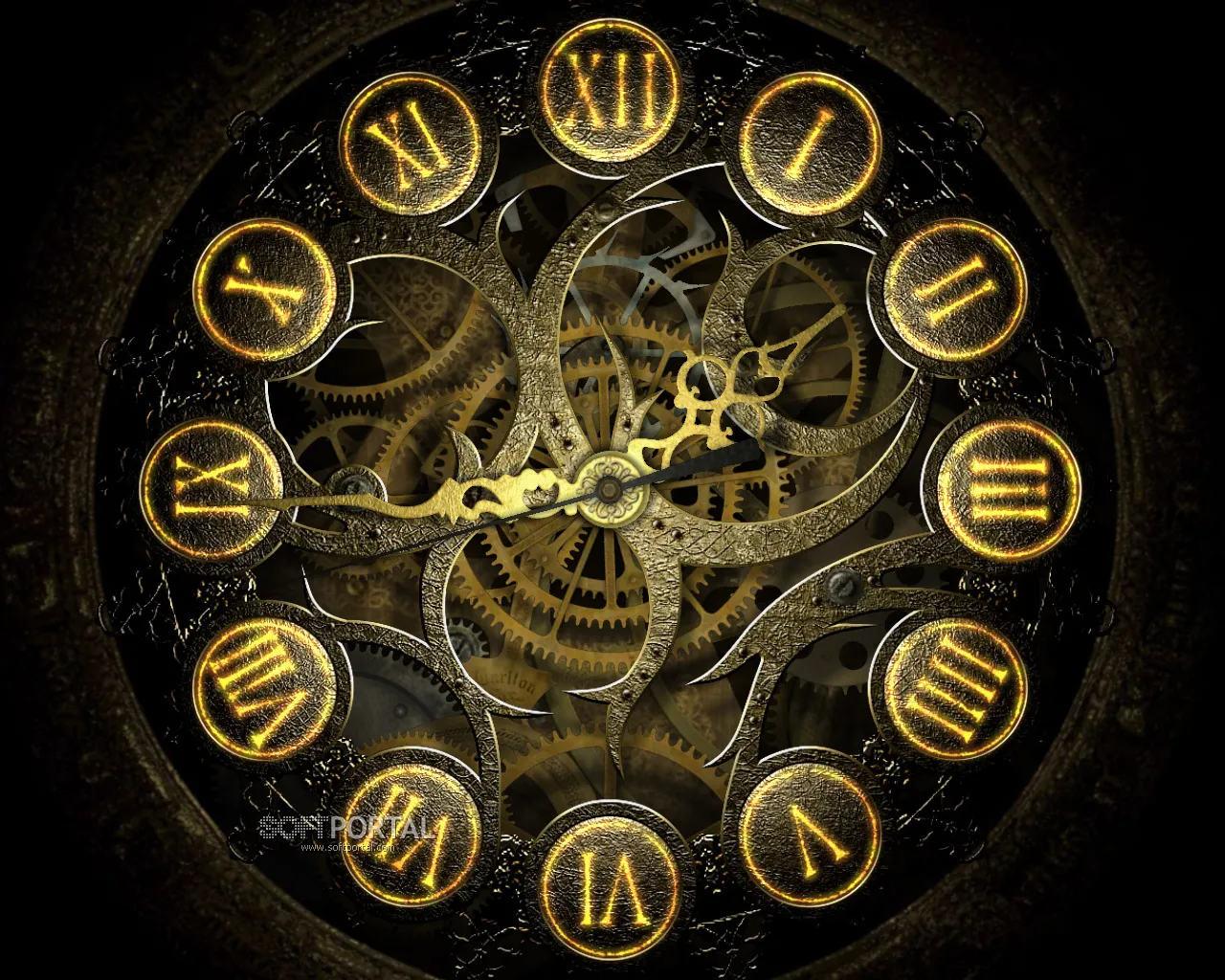 Mechanical Clock 3D Screensaver