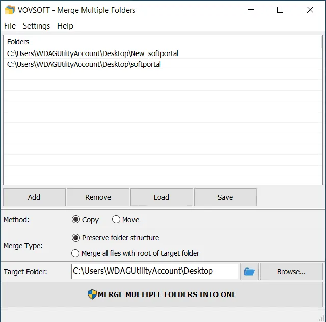 Merge Multiple Folders