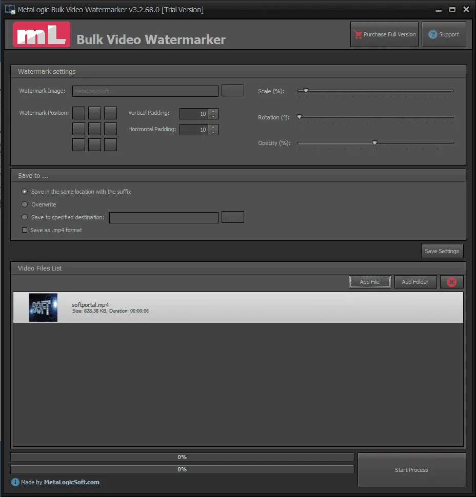 MetaLogic Bulk Video Watermarker