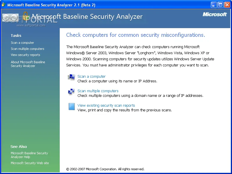 Microsoft Baseline Security Analyzer