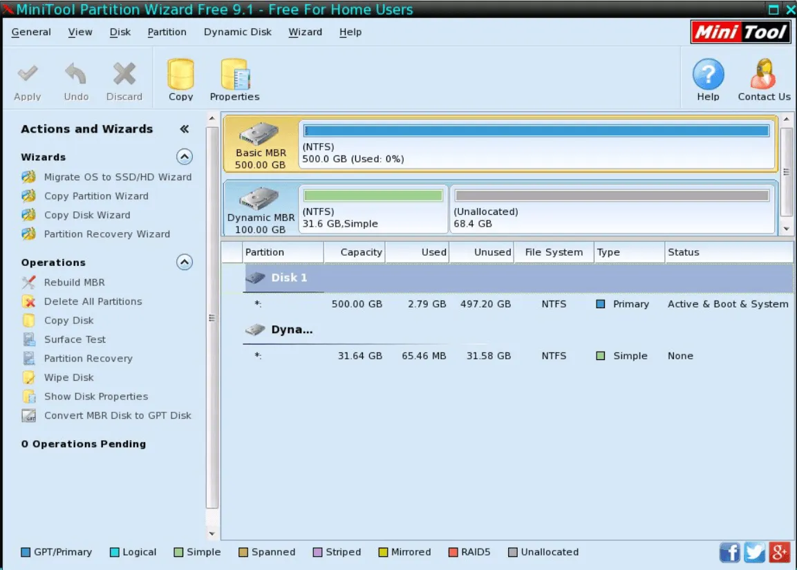 MiniTool Partition Wizard Bootable