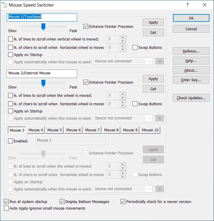 Mouse Speed Switcher