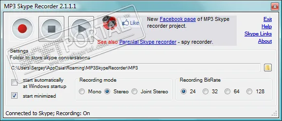 MP3 Skype Recorder