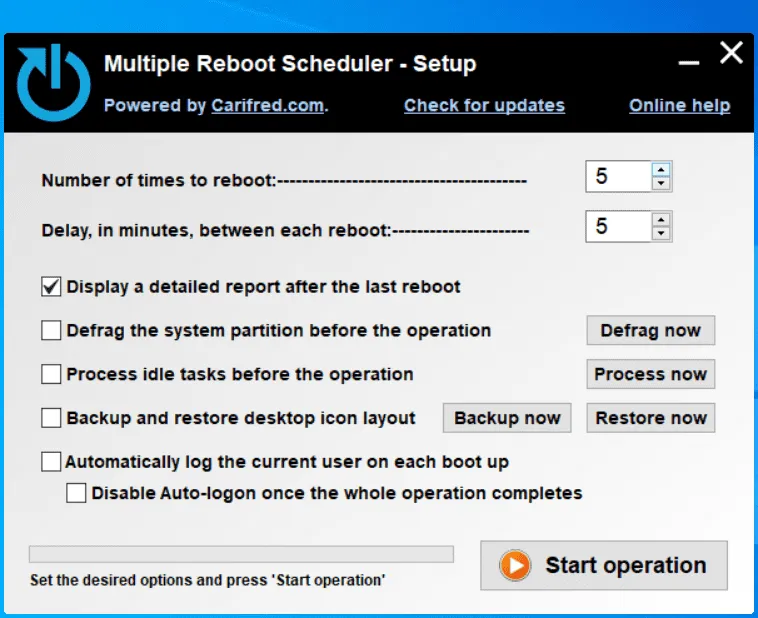 Multiple Reboot Scheduler