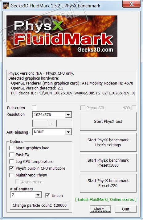 PhysX FluidMark