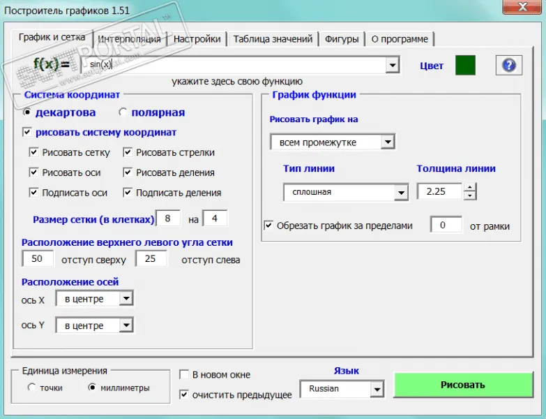 Построитель графиков