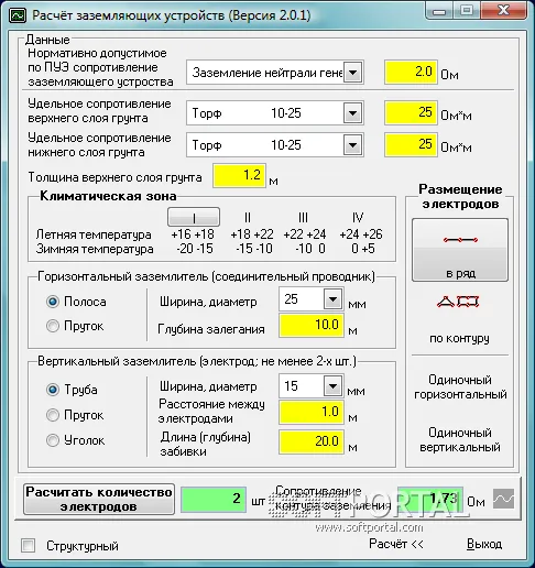 Расчет заземляющих устройств