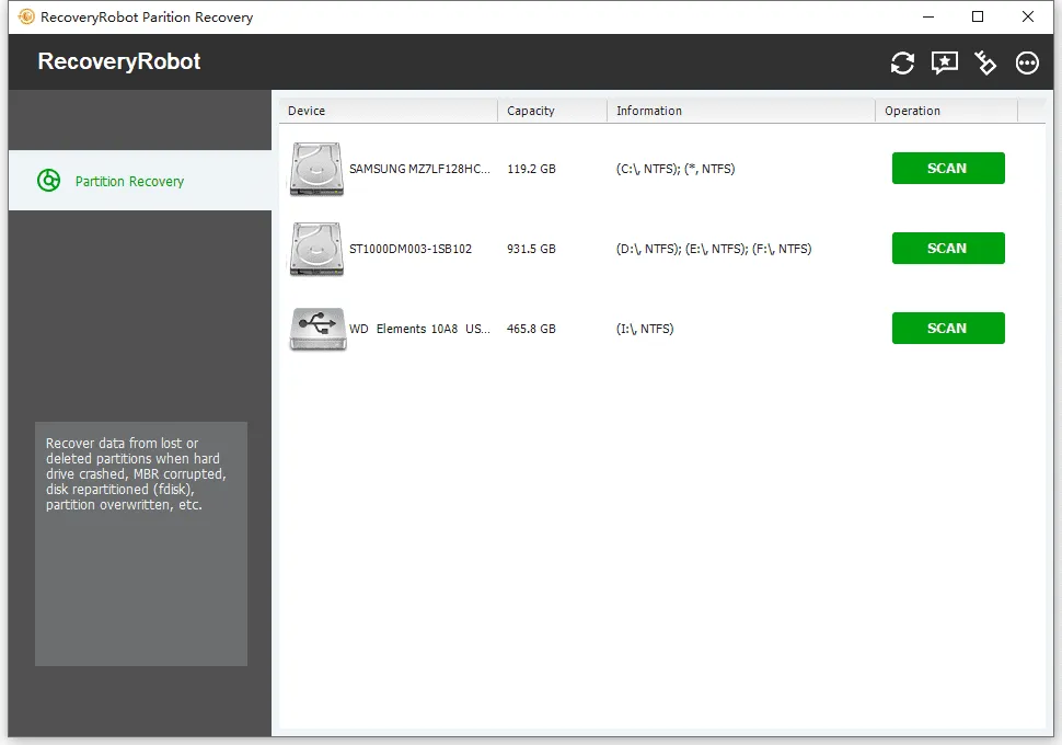 RecoveryRobot Partition Recovery