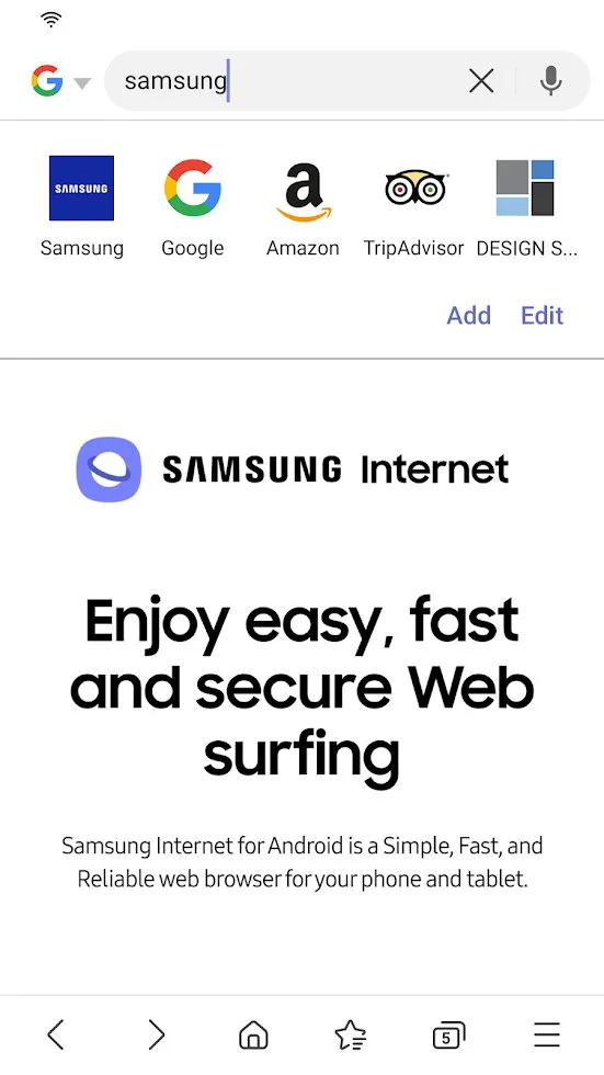 Samsung Internet Browser