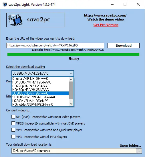 save2pc Light