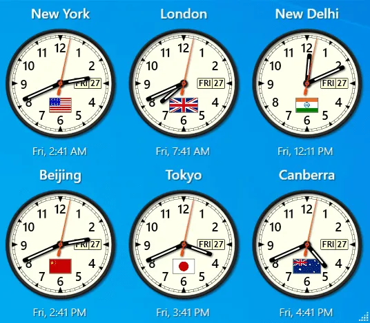 Sharp World Clock