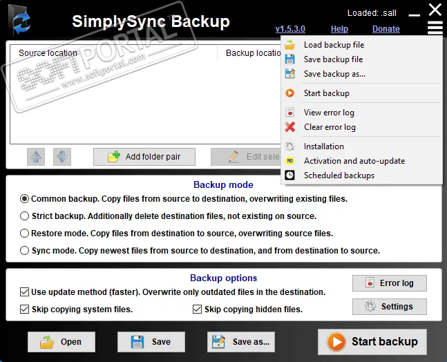 SimplySync Backup