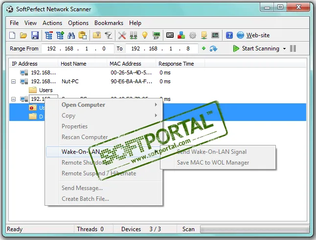 SoftPerfect Network Scanner