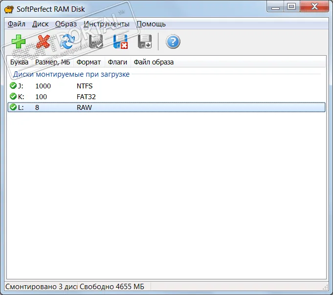 SoftPerfect RAM Disk